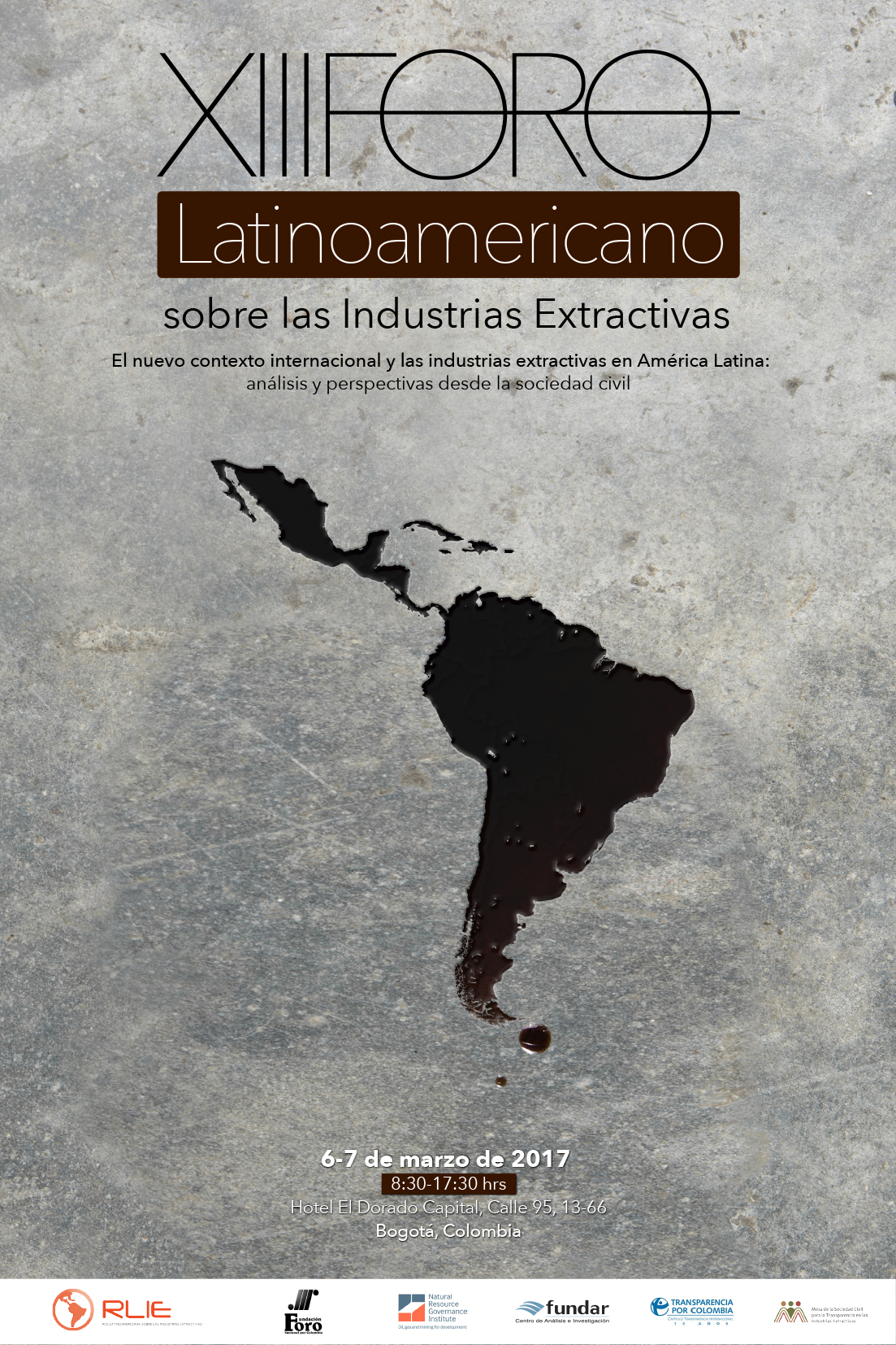 XIII Foro Regional sobre las Industrias Extractivas Cartel XIII Foro Regional sobre las Industrias Extractivas